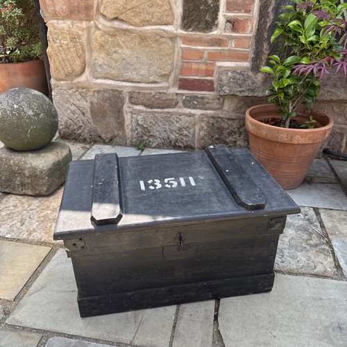 Vintage wooden tool box - tool,