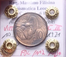 NL* VEIII Italia 10 CENTESIMI APE 1921 FDC PARZ. ROSSO Perizia Filisina Massimo