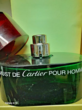 Vintage  FACTICE GIGANTE CARTIER MUST POUR HOMME CM. VETRO- PIENO-TAPPO PLASTICA