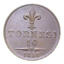 10 TORNESI 1859 NAPOLI