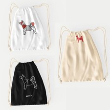 Sacca con cordino tessuto