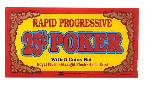 Igt rapid progressive - progressive, 25¢