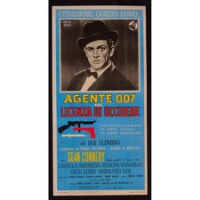 locandina LICENZA DI UCCIDERE 007 sean connery ursula andress dr. no B76
