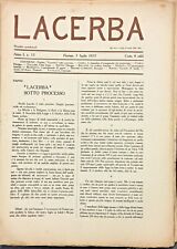 LACERBA 1913 PAPINI BOCCIONI MARINETTI CARRA' FOLGORE SOFFICI Futurismo