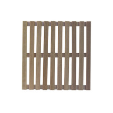 Pedana per piatto doccia quadrata in legno 57x57x3 cm PEFC da esterno giardino