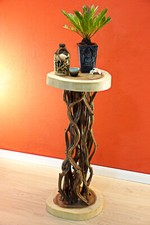 Tavolino Sgabello Porta Fiori