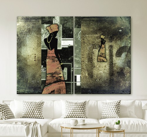 Quadro astratto tela africa - quadro,