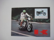 advertising Pubblicità 1974 MOTO KAWASAKI 750 MACH IV H2