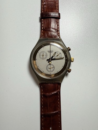 Swatch chrono goldfinger - chrono, “goldfinger”