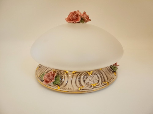 Vintage capodimonte flower