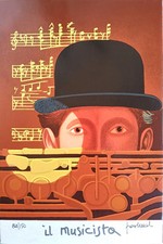 Franco Fortunato - Serigrafia originale numerata e firmata