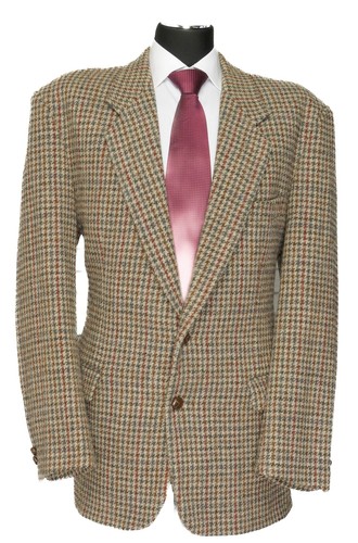 Harris tweed giacca beige - tweed, 54