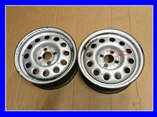 COPPIA CERCHI IN FERRO 6 x 14 Originali 191601025K per VOLKSWAGEN Golf MK2 83-92