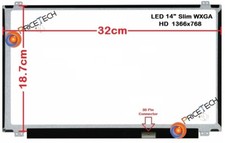 B140XTN02.E Display lcd schermo led Slim 30 pin wxga hd (1366x768) nuovo
