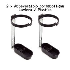 Abbeveratoio portabottiglie per gabbie da conigli volatili modello pvc/lamiera 2