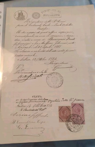 Avellino 1924 documento