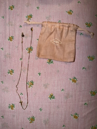 Fossil collana catenina oro