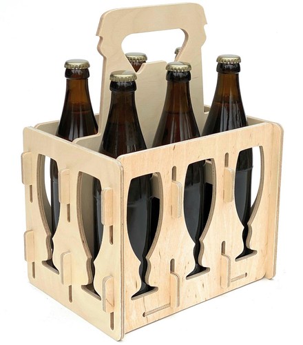 Portabirra legno bottiglie - portabirra,