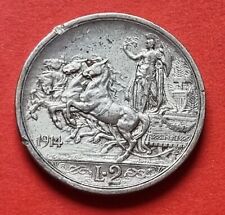 MONETA COIN REGNO D'ITALIA RE VITTORIO EMANUELE III° DUE 2 LIRE 1914 - BRIOSA -