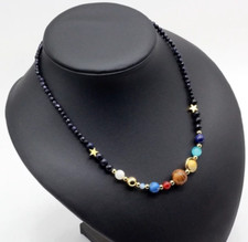 Collana Sistema Solare pianeti pietre / Necklace solar system planets stone