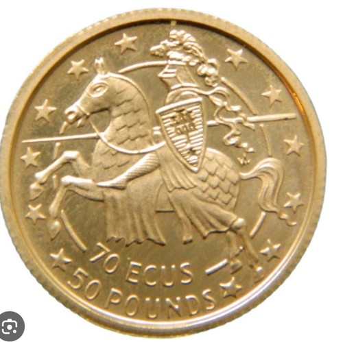 Moneta oro gibilterra - gibilterra, 50