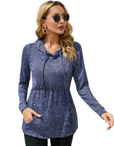 Felpa con cappuccio donna