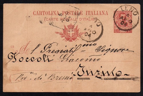 Regno 1904 cartolina - regno, postale