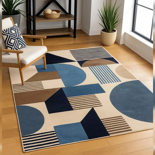 Tappeto moderno trapuntato - , a