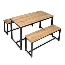 SET TAVOLO CON 2 PANCHE IN