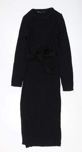 Abito donna nero midi bodycon