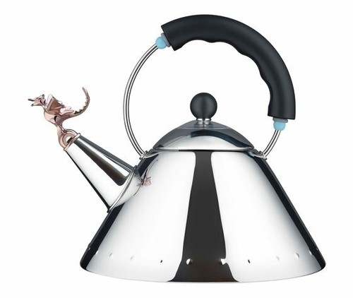 Alessi bollitore tea rex nero - bollitore,