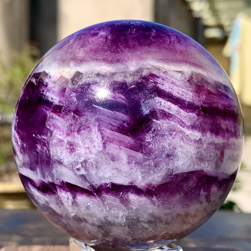Sfera fluorite naturale - di,