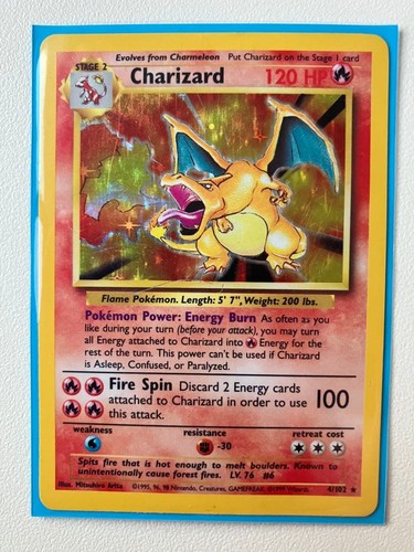 Carta pokemon charizard - pokemon,