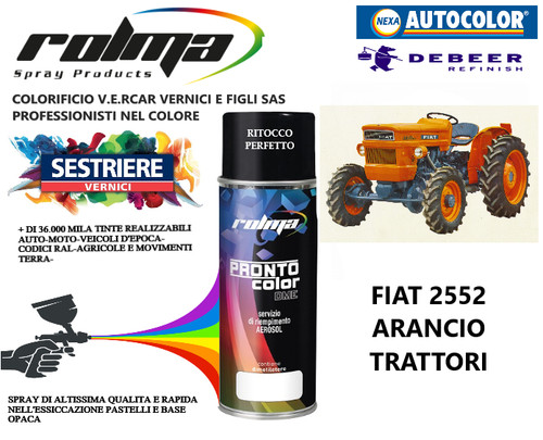 Arancio 2552 trattori fiat - arancio,