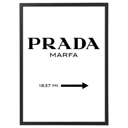 Quadro prada marfa con - prada, cornice