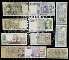 Lotto banconote italiane lire - lotto,