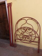 LETTO 1 PIAZZA E MEZZA IN FERRO BATTUTO STILE LIBERTY LARGHEZZA 104cm