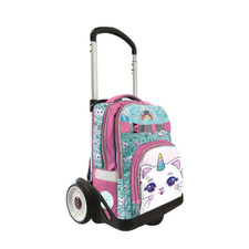Zaino con Trolley Sganciabile Scuola Kitty Corn per Bambina - Novità 2024/2025