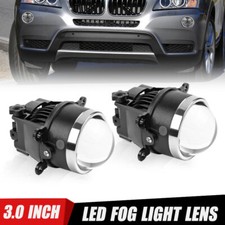 2 pezzi Lente Proiettore Bi-Xeno Led 3 Pollici per Ford Honda Opel Fendinebbia