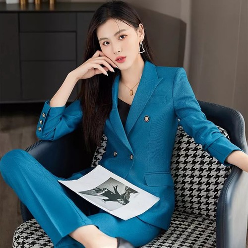 Tailleur blu pavone pezzi - blu,