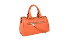 LUSSO PRADA BORSA A TRACOLLA BORSETTA BAULETTO 1BB022 PAPAYA NUOVA