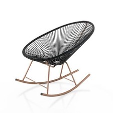 POLTRONA A DONDOLO INTERNO/ESTERNO ARIZONA IN POLYRATTAN ORESTELUCHETTA