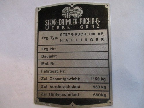 Targa steyer puch haflinger - puch,