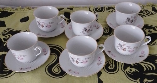 Servizio ceramica floreale - ceramica,