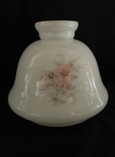 Ricambio Paralume Bianco Lampada Lume petrolio Lampadario D. Attacco 24 Cm