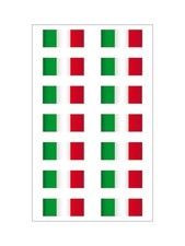 14 ADESIVI BANDIERA ITALIA IN