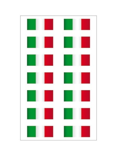 Adesivi bandiera italia in - 14,