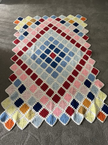 Coperta vintage fatta - a, mano