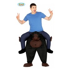 Costume Gorilla Trasporta Adulto Travestimenti Carnevale Scherzi Uomo Scimmia