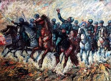 Serigrafia a colori su tela